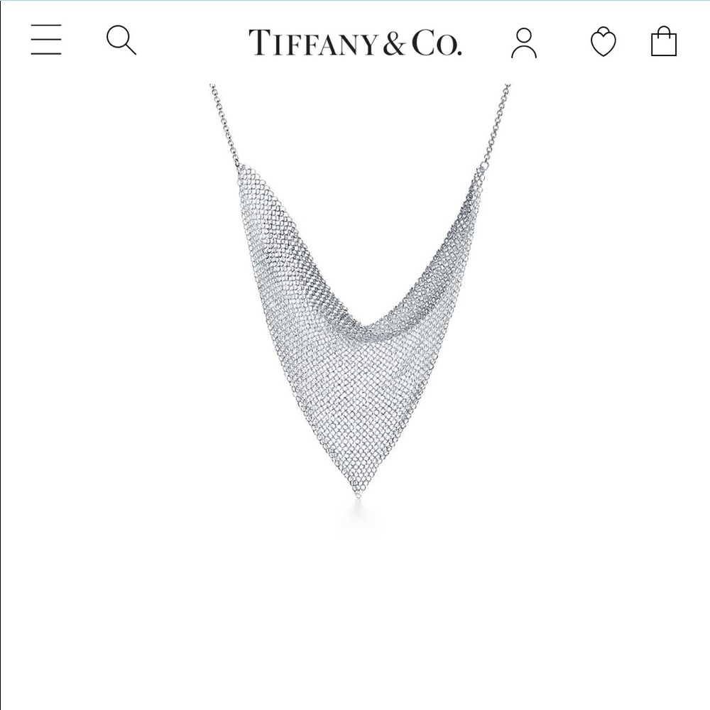 Tiffany & Co Mesh Triangle Necklaceby Elsa Peretti